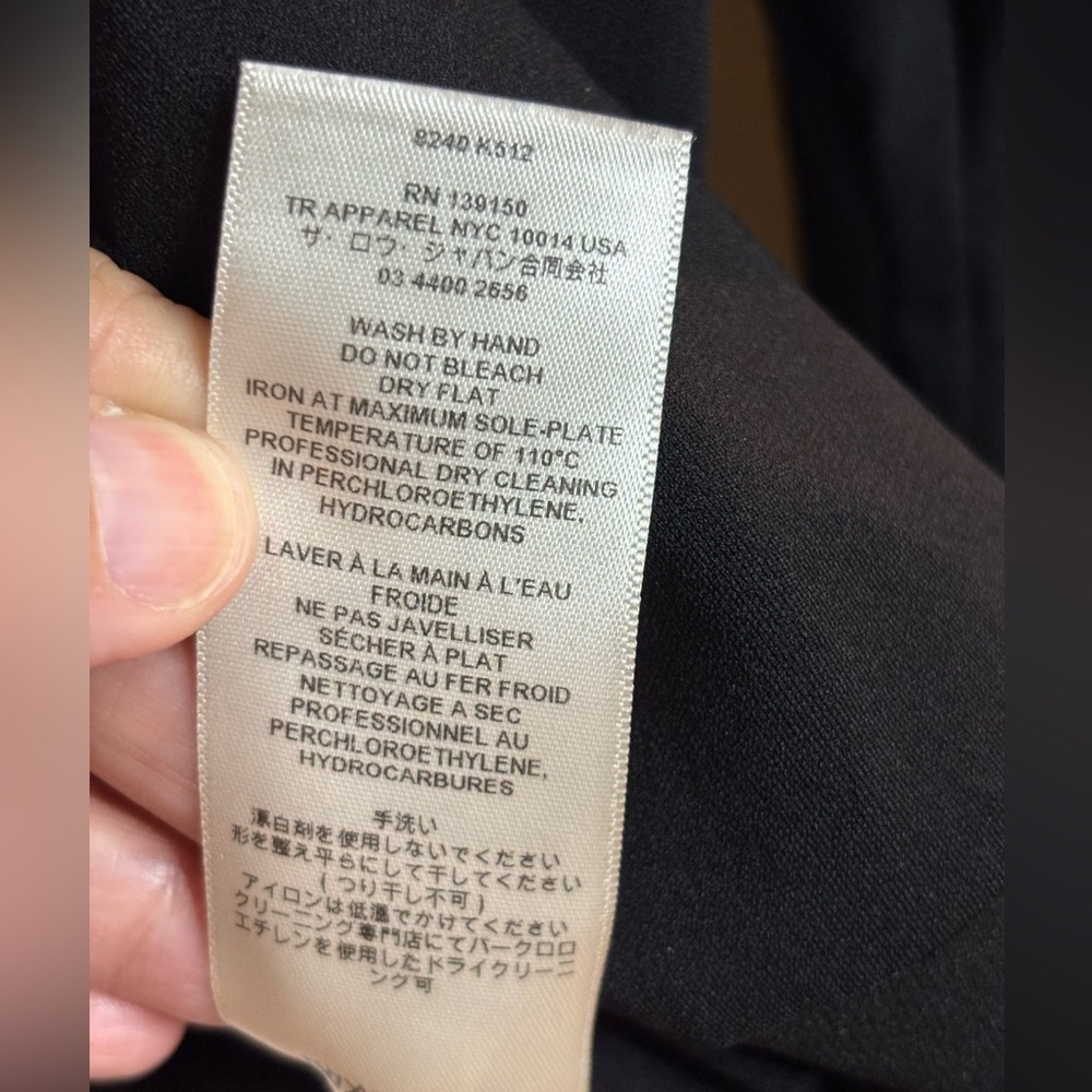 EUC The Row French Terry sweatshirt style top in black size XS - Picture 5 of 7